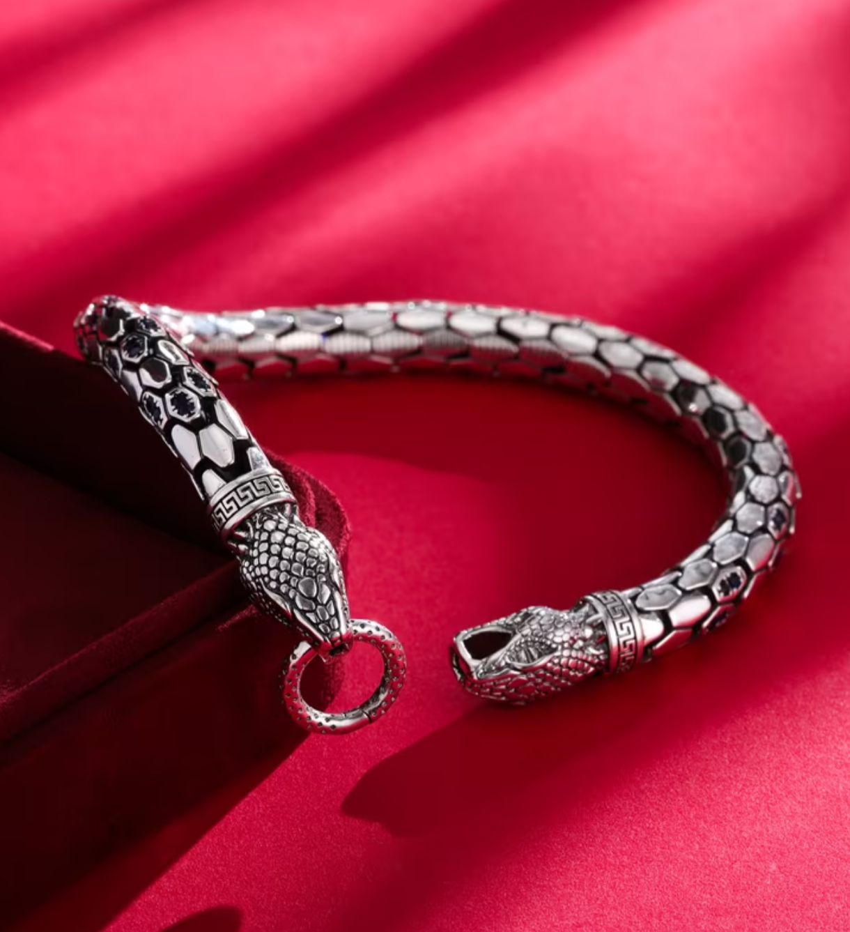Bransoletka Męska Snake Premium | Srebro 925