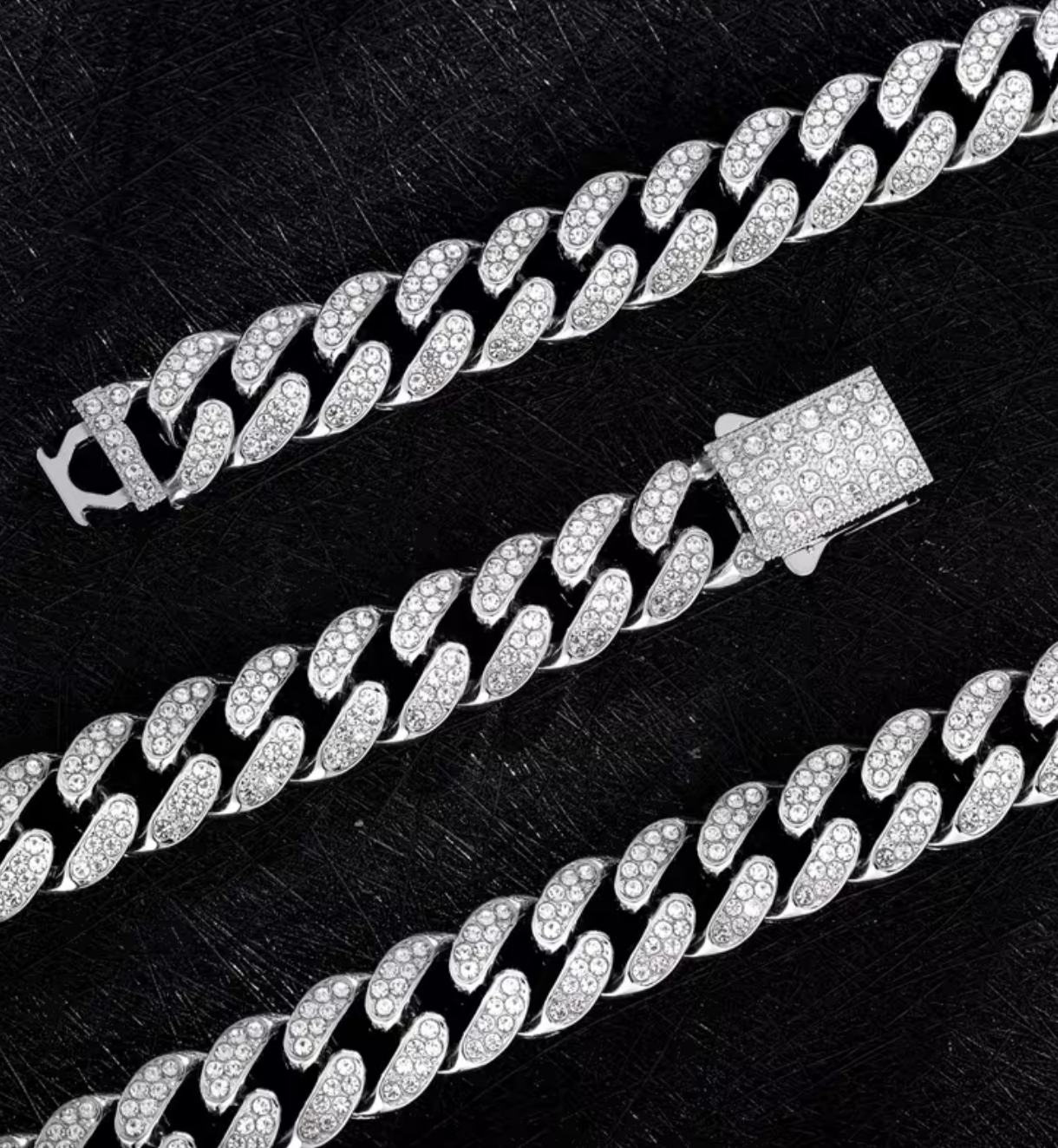GRUBY KUBAŃSKI CHAIN 925 |  NASZYJNIK + BRANSOLETKA